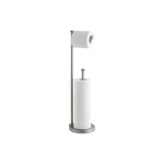 SunnyPoint Free Standing Bathroom Toilet Paper Holder Stand with Reserve, Reserve Area has Enough Space for Jumbo Roll